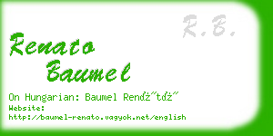 renato baumel business card